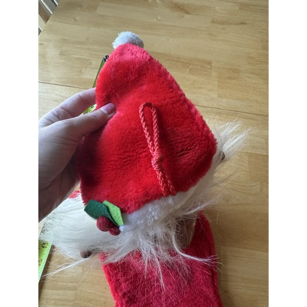 Santa Norfin Troll Doll Big Head White Beard Christmas Stocking Smithy VTG